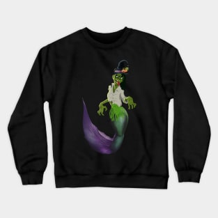 Funny Witch Zombie Mermaid Crewneck Sweatshirt